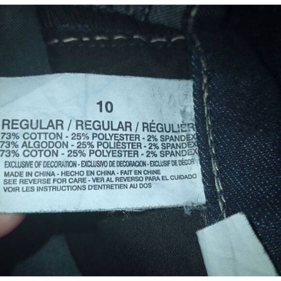 NINE WEST JEANS CUFFED REGULAR SZ.10 EUC - Picture 9 of 10